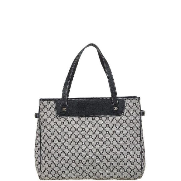 Celine Macadam Canvas Leather Tote Bag - Picture 1 of 6